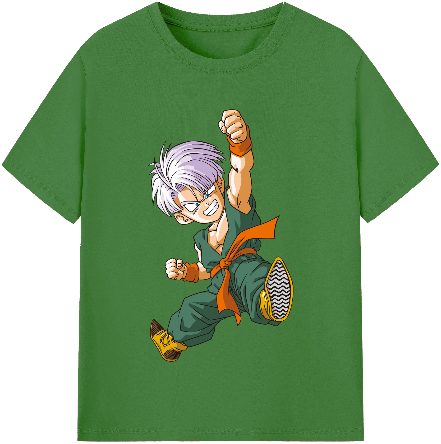 （画像用） ドラゴンボール トランクス（Torankusu）DRAGON BALL Trunks レディースカジュアルプリントTシャツ（綿100％）